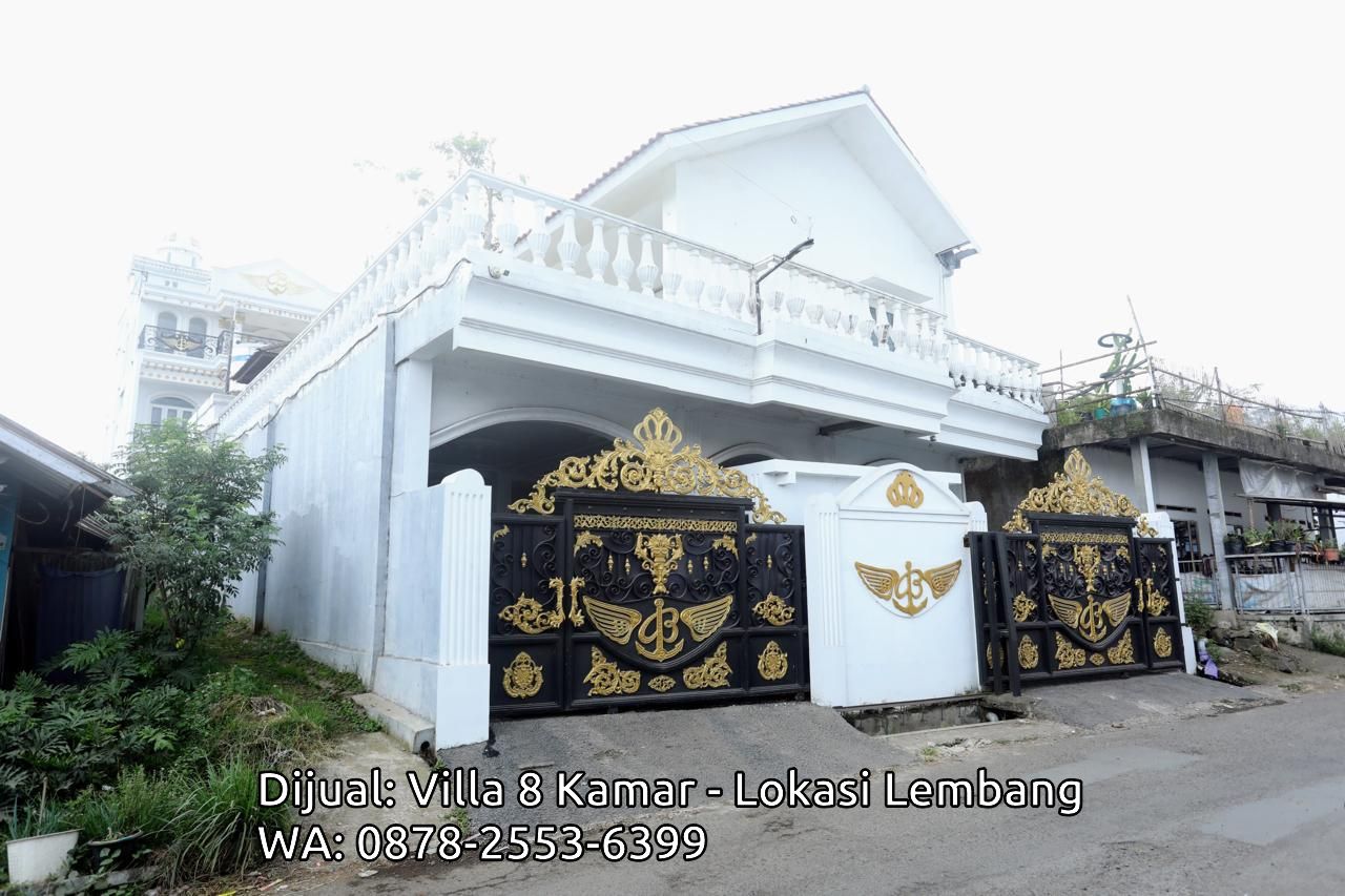 Taman asri di villa Lembang