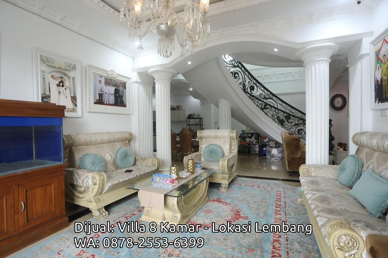 Ruang santai villa Lembang