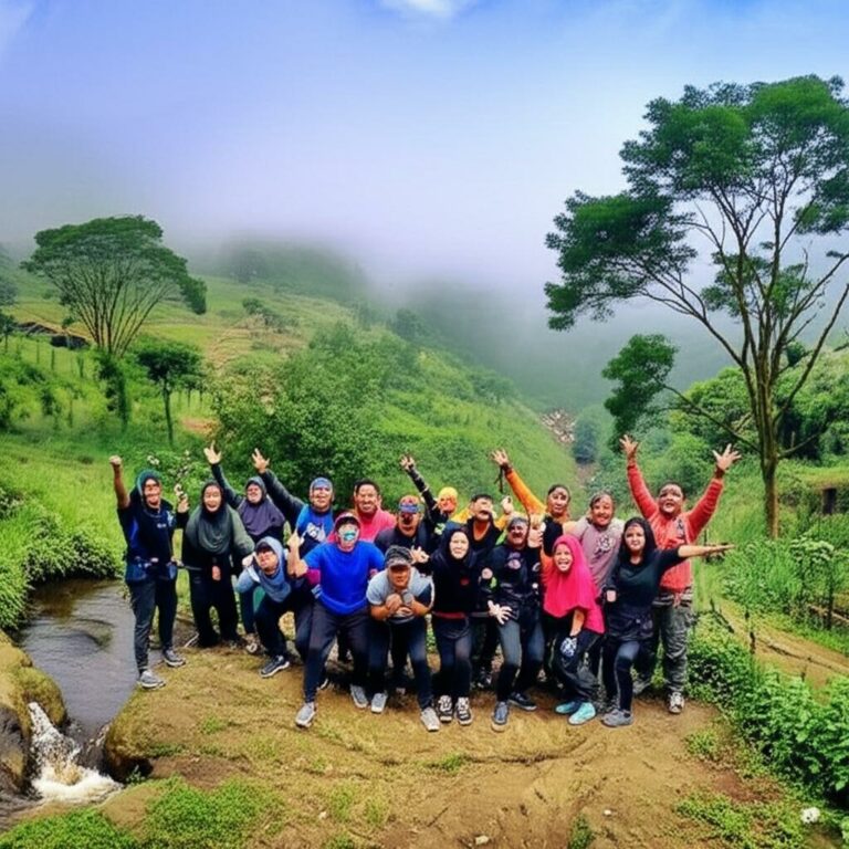 Konsep Team Building Kreatif di Alam Terbuka Lembang.