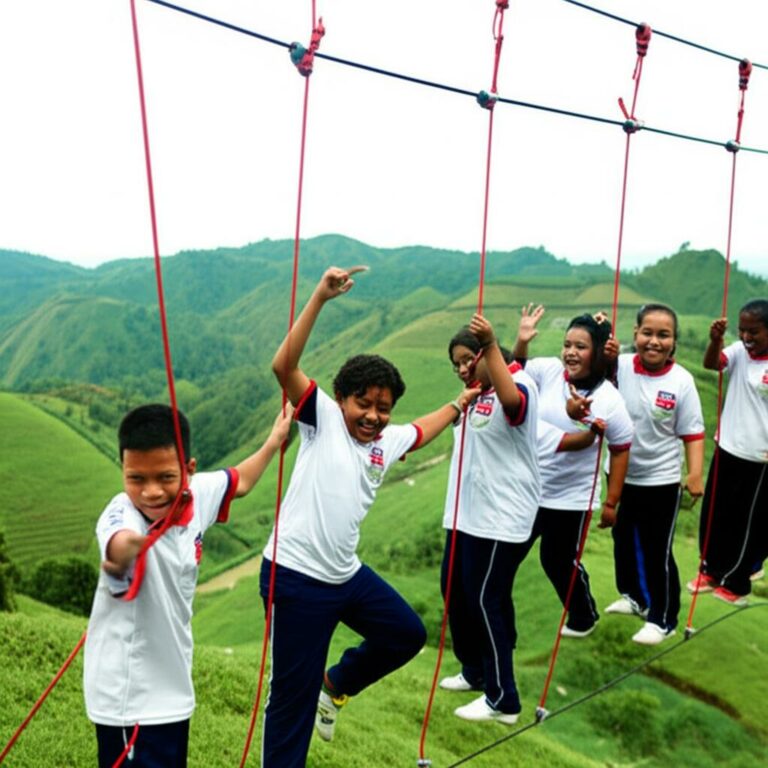 Outbound Anak Sekolah & Remaja di Kawasan Lembang.