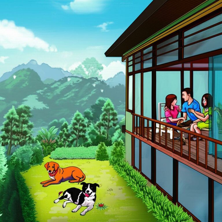 Villa Keluarga Pet-Friendly di Kawasan Lembang.